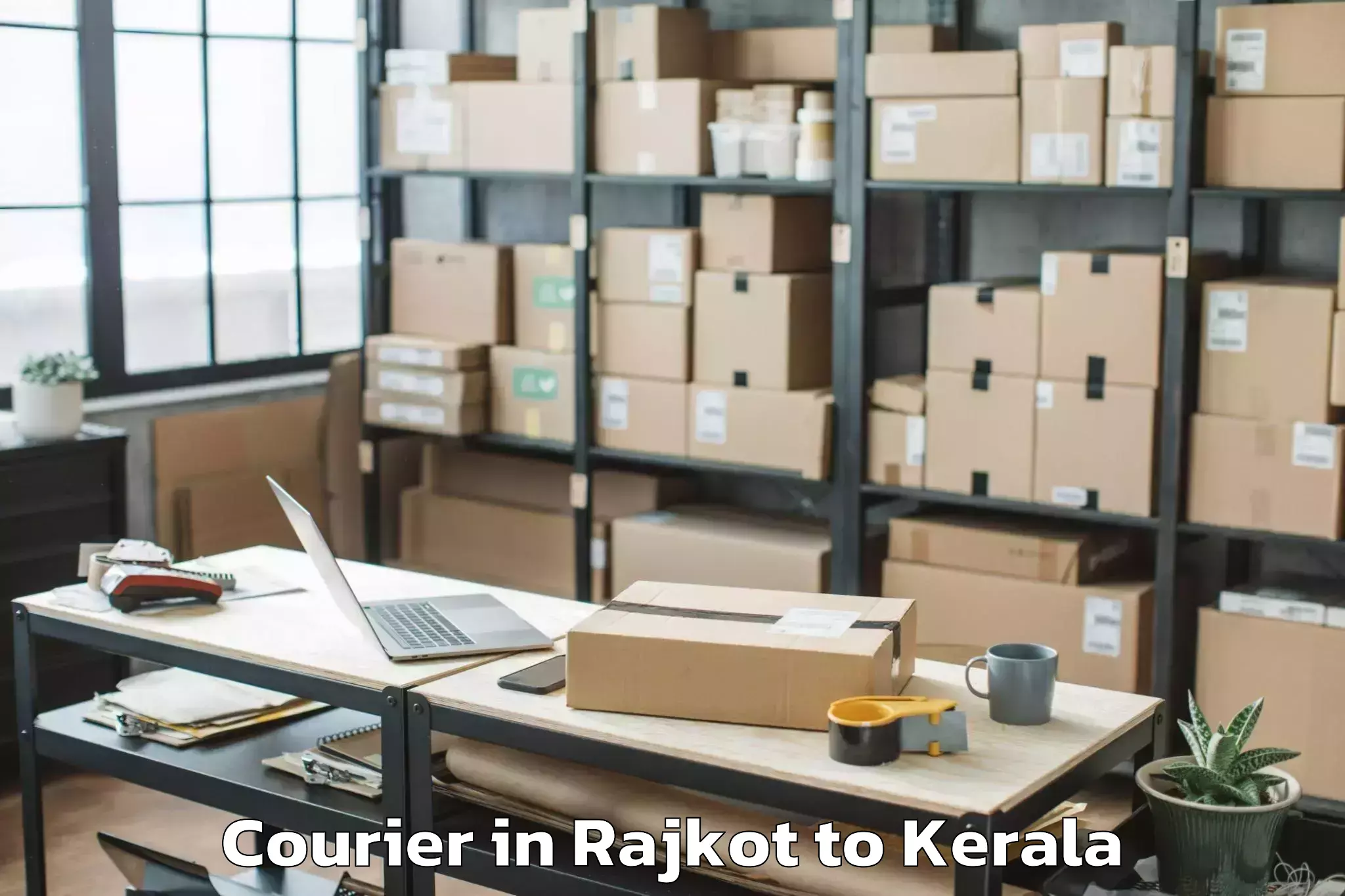 Professional Rajkot to Lulu Mall Thiruvananthapuram Courier